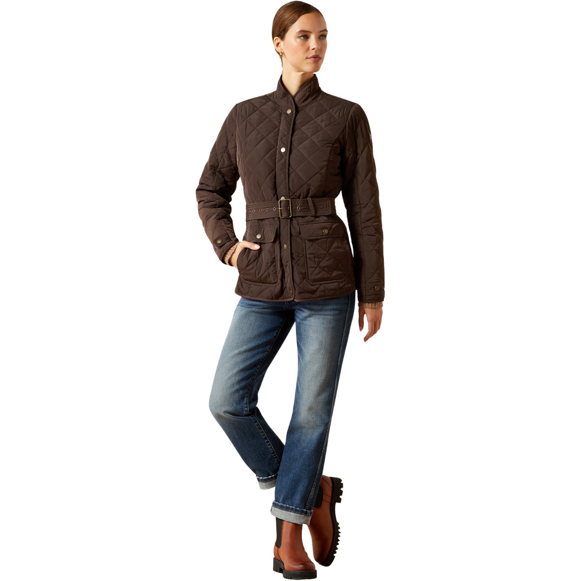2025 Ariat Womens Woodside Jacket 10062691 - Coffee Bean